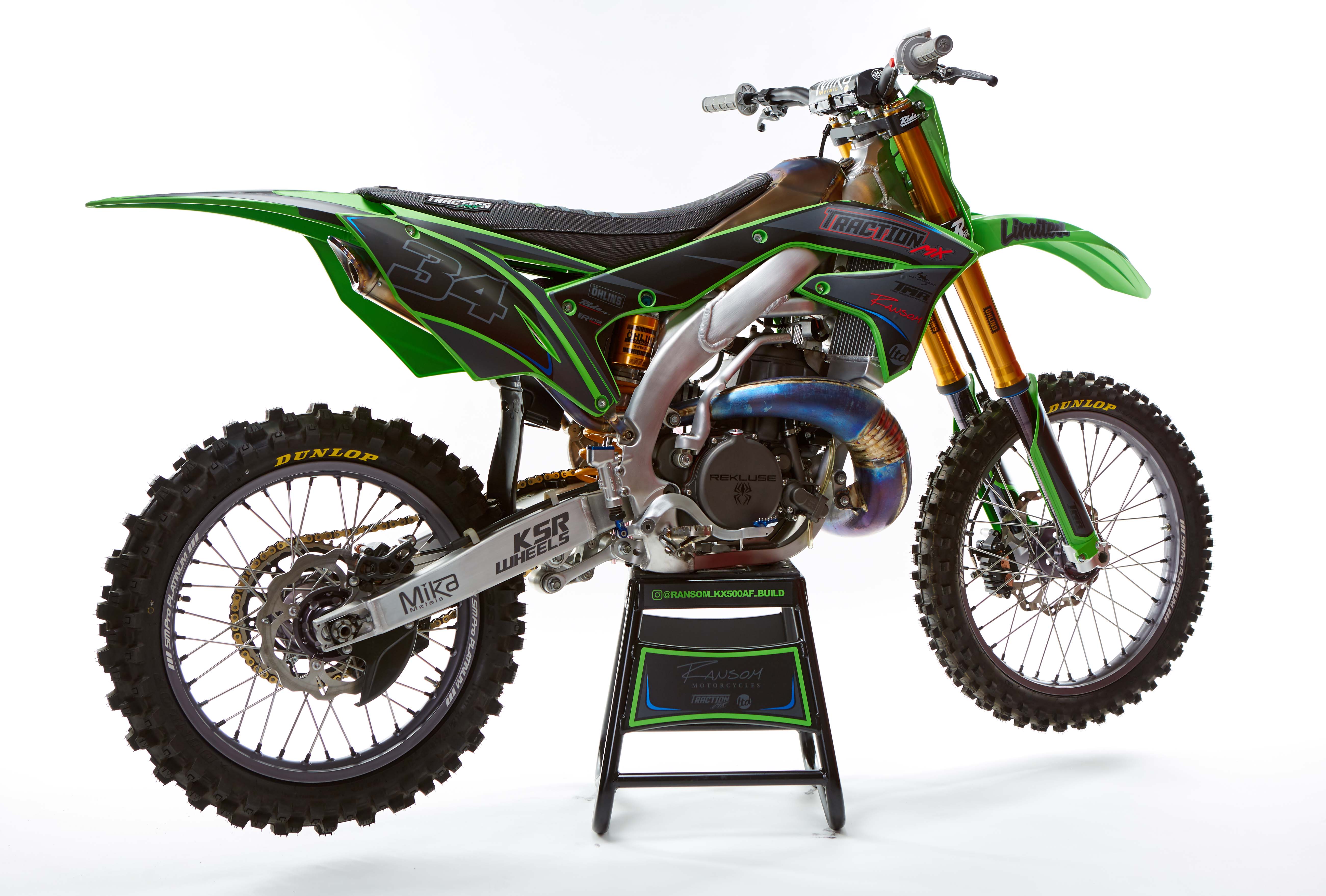 oversøisk Prestige Skyldfølelse Work of Art: Ransom Kawasaki KX500 Aluminum Frame Bike Build